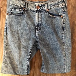 Bullhead Denim High Rise Skinny Acid Wash Jeans 3